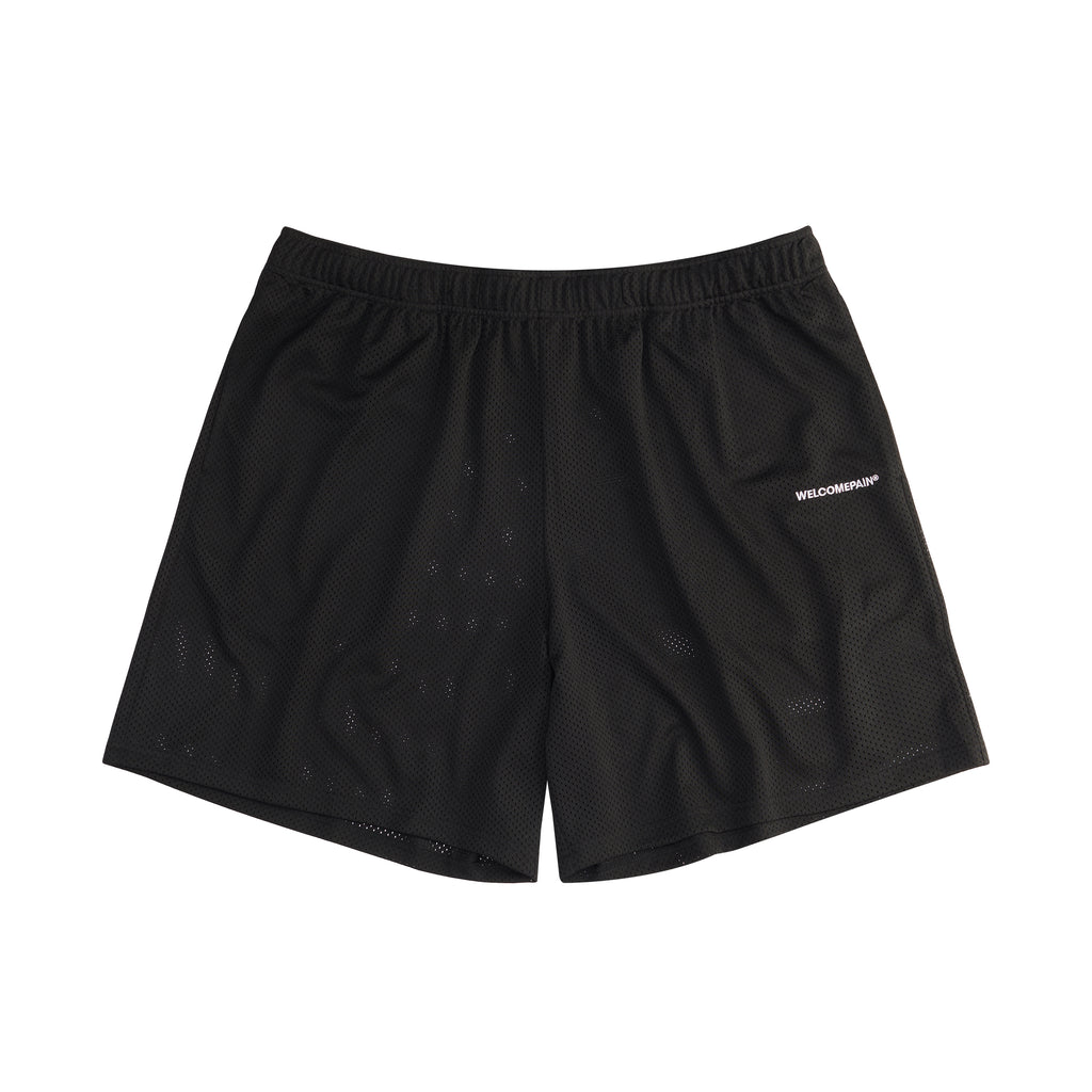 Black Mesh Shorts