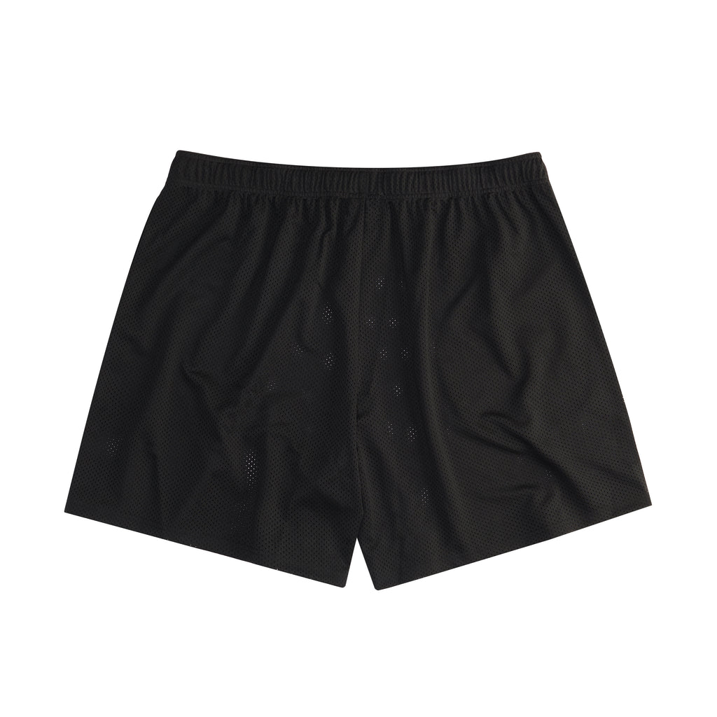 Black Mesh Shorts